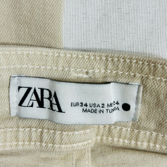 Zara Wide-Leg High-Rise Corduroy Pant - Picture 8 of 8